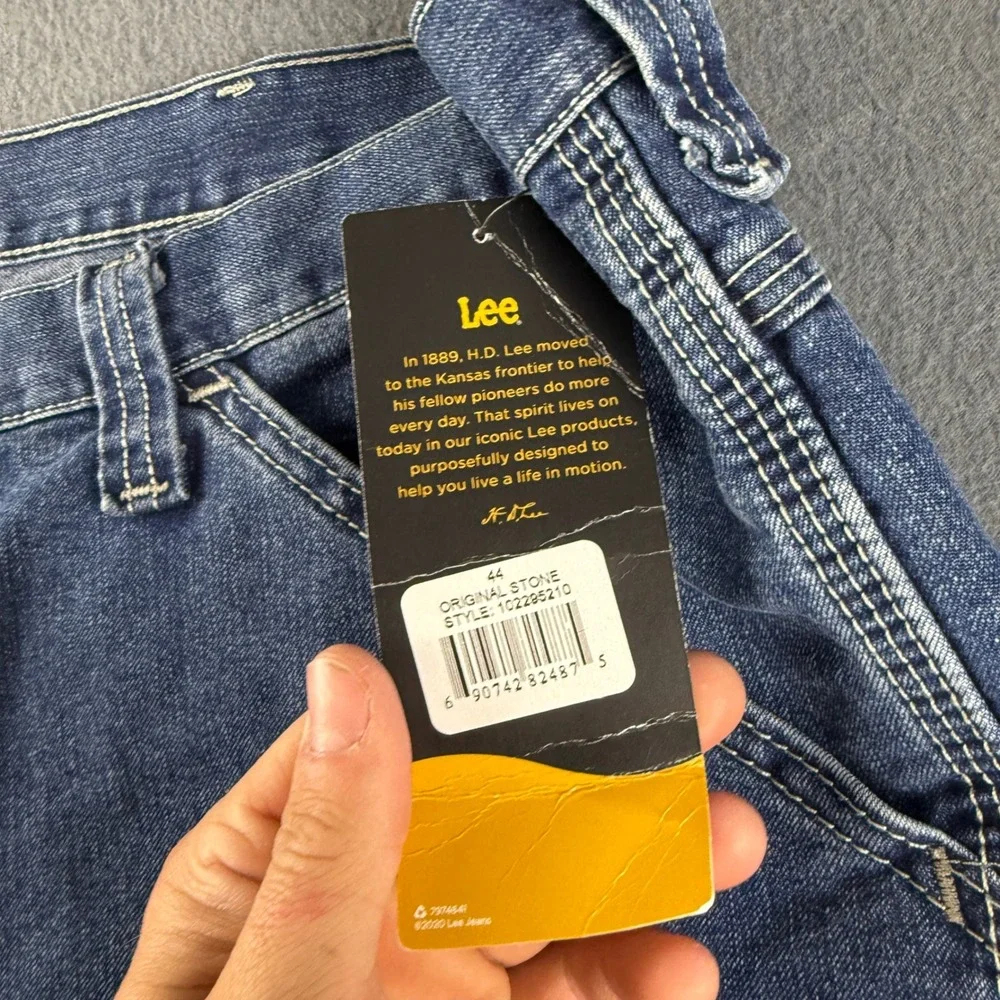 Lee Carpenter Shorts Men's 44 Blue Jorts Painter Workwear Baggy Denim Jean NEW